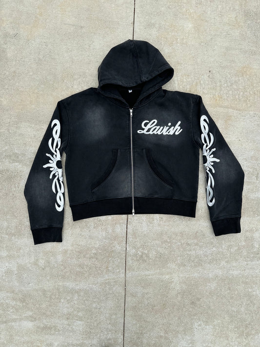 Lavishwayz Black Zip Up